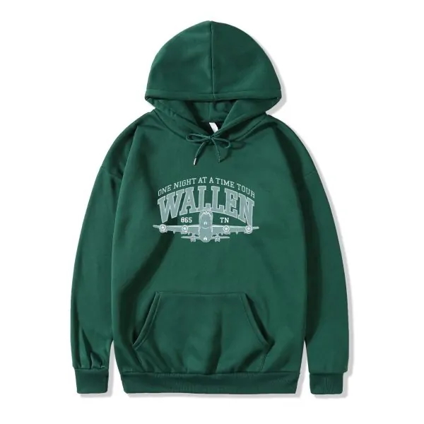 ONE NIGHT AT A TIME GREEN TOUR HOODIE
