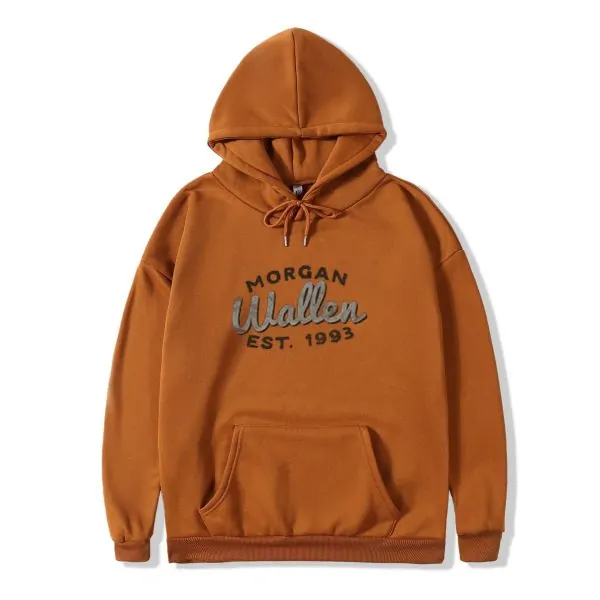 ONE NIGHT AT A TIME BROWN HOODIE