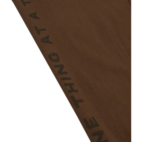 One Thing At A Time Brown Sweatpants - Image 2