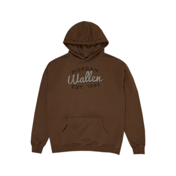 One Thing At A Time Brown Hoodie