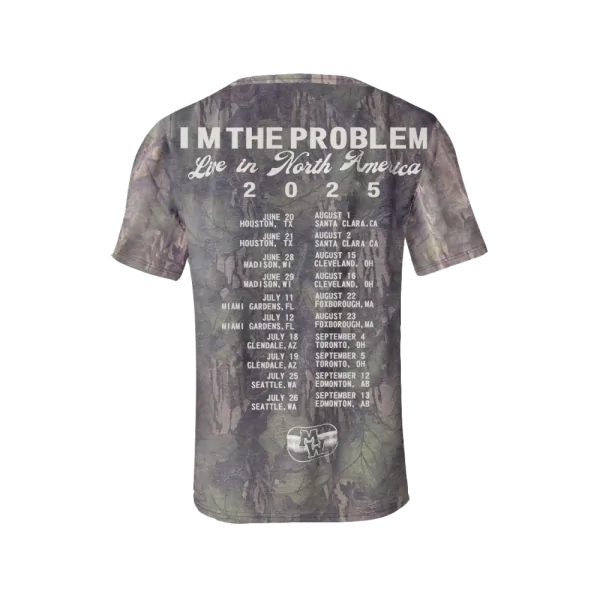 Morgan Wallen x Houston Texans Tour 2025 Camo T-Shirt - Image 2
