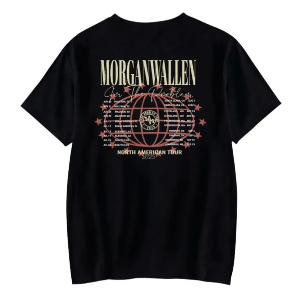 Morgan Wallen North America Tour 2025 T-Shirt - Image 2