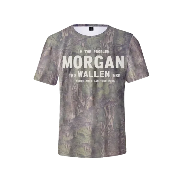 Morgan Wallen x Houston Texans Tour 2025 Camo T-Shirt
