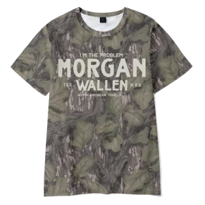 Morgan Wallen x Houston Texans Tour 2025 Camo T-Shirt (Polyester)